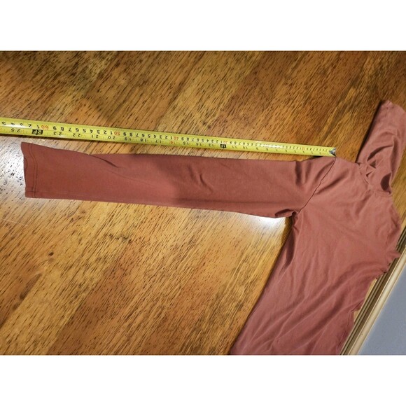 Peruvian Connection Extreme T-Neck Small Whiskey Orange Turtleneck Pima Cotton - Picture 8 of 11